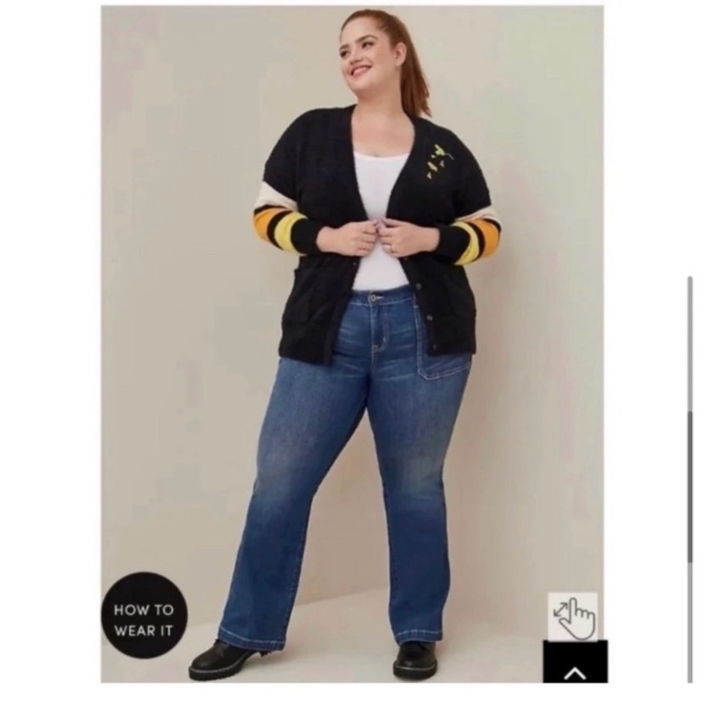 TORRID Disney Halloween Minnie Mouse Cardigan Sweater - Picture 5 of 12